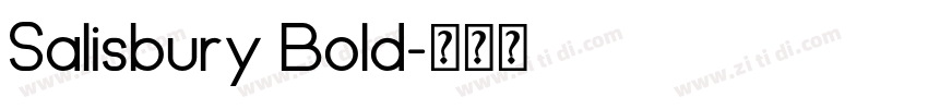 Salisbury Bold字体转换 Salisbury Bold字体转换